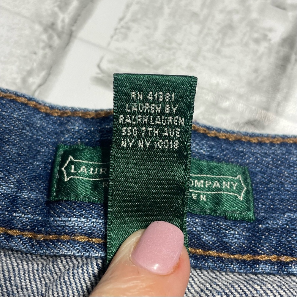 Lauren Ralph Lauren Classic Straight Jeans. Denim. Size 12. Preowned. - Picture 4 of 12
